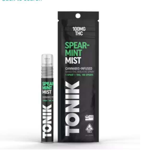 TONIK MIST: Spearmint - 100mg Mist Spray